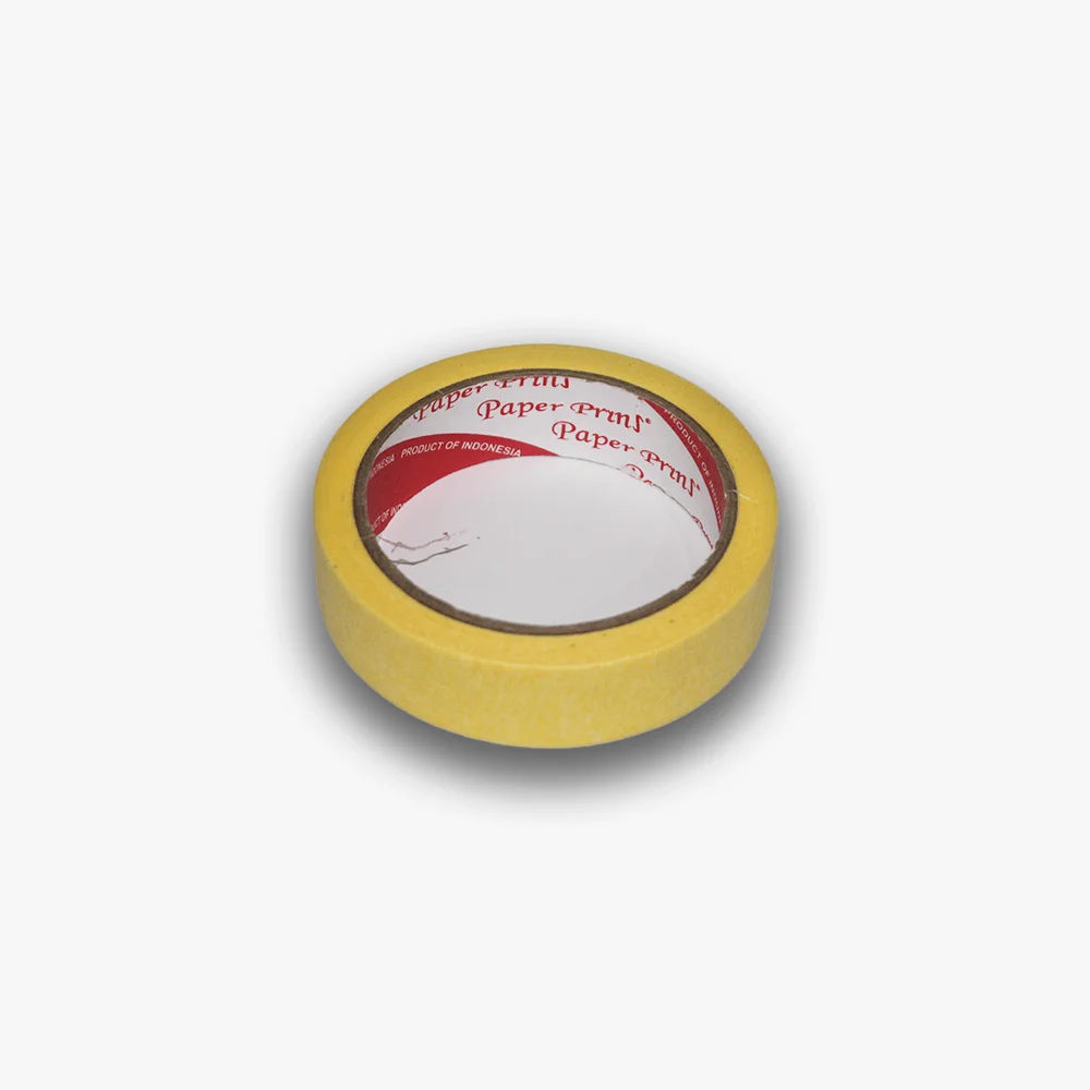 Paperpryns Lakban Kertas Masking Tape (Kuning) 24mm X 20 metre - Gambar 2