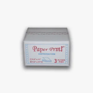 Paperpryns Continuous Form / NCR / 9,5" × 11/2" (Bagi 2) / 3PLY