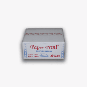 Paperpryns Continuous Form / NCR / 9,5" × 11/2" (Bagi 2) / 4PLY