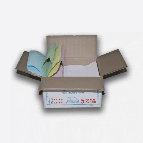Paperpryns Continuous Form / NCR / 9,5" × 11/2" (Bagi 2) / 5PLY - Gambar 2