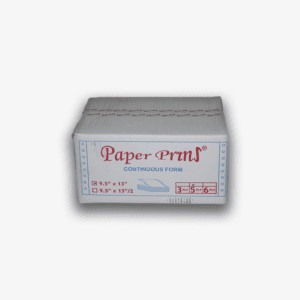 Paperpryns Continuous Form / NCR / Folio 9,5″ × 13/2″ (Bagi 2) / 5PLY