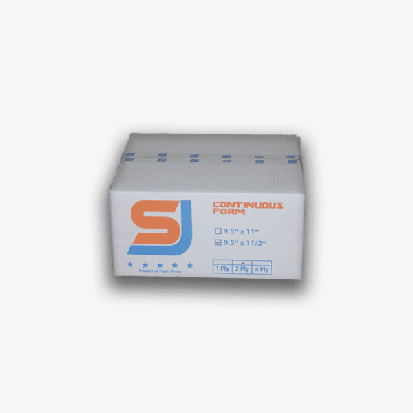 SJ Orange Continuous Form / NCR / 9,5″ × 11/2″ (Bagi 2) / 2PLY