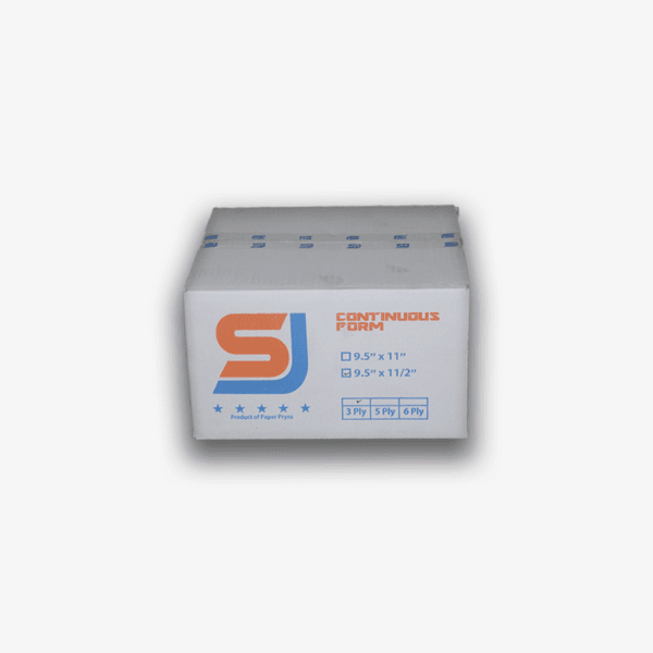 SJ Orange Continuous Form / NCR / 9,5″ × 11/2″ (Bagi 2) / 3PLY