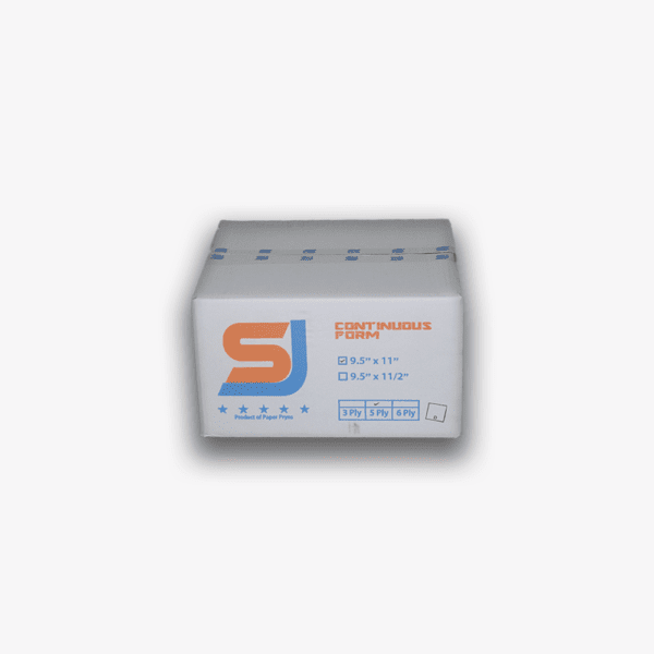 SJ Orange Continuous Form / NCR / 9,5″ × 11″ / 5PLY