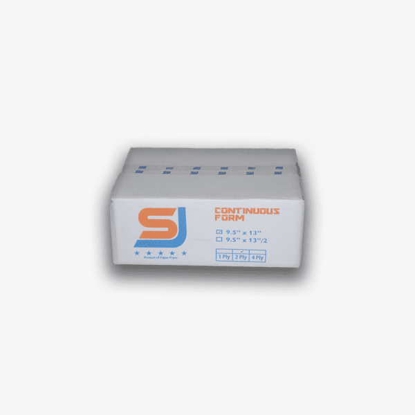 SJ Orange Continuous Form / NCR / 9,5″ × 13″ / 2PLY