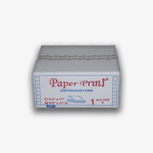 Paperpryns Continuous Form / HVS / 9,5" × 11/4" (Bagi 4) / 1PLY