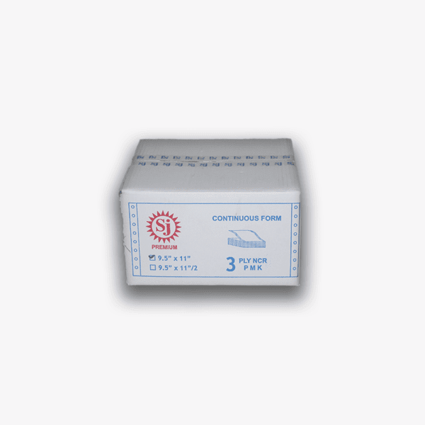 SJ Premium Continuous Form / NCR / 9,5″ × 11″ / 3PLY