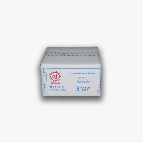 SJ Premium Continuous Form / NCR / 9,5″ × 11″ / 3PLY