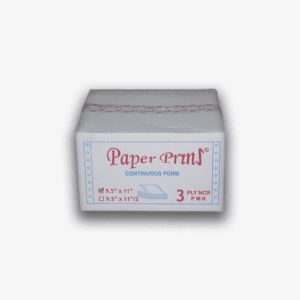 Paperpryns Continuous Form / NCR / 9,5" × 11" / 3PLY