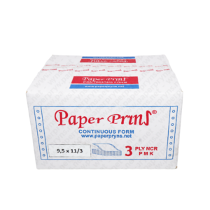 Paperpryns Continuous Form NCR 9,5 x 11 3 PLY Bagi 3 tampak depan