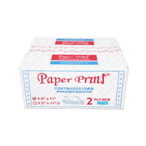 Paperpryns Continuous Form NCR Putih 9,5 x 11 2 PLY Utuh tampak depan