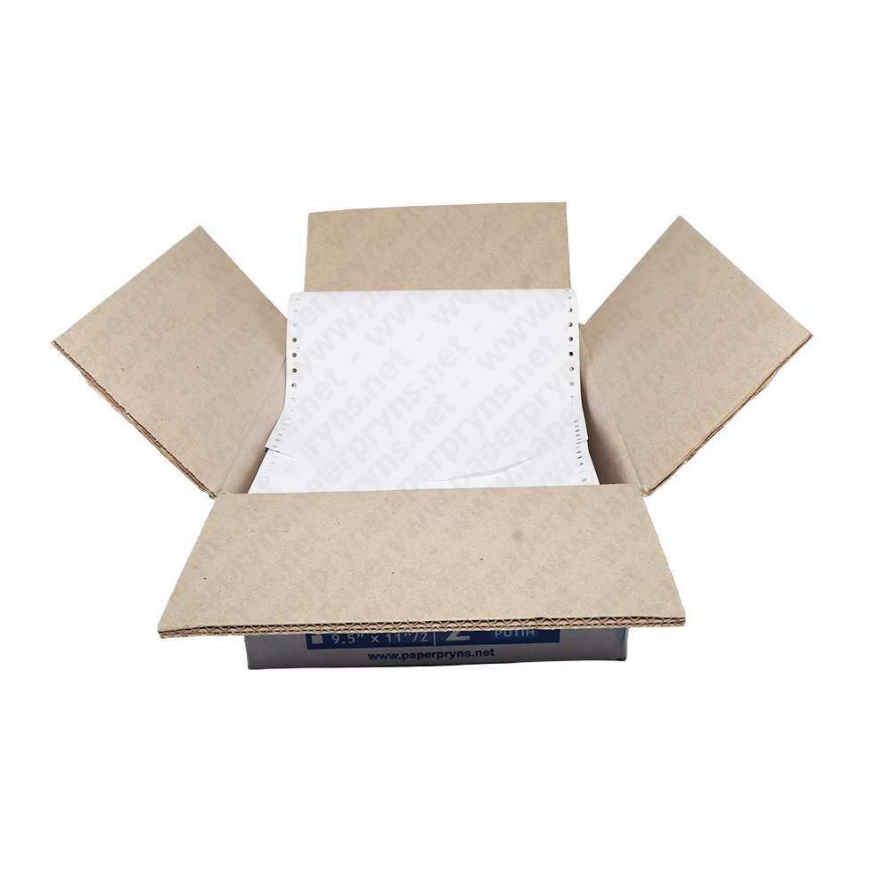 Paperpryns Continuous Form NCR Putih 9,5″ × 11″ 2 PLY Utuh — detail