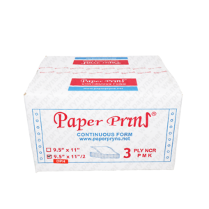 Paperpryns Continuous Form NCR 9,5 x 11 3 PLY Bagi 4 tampak depan