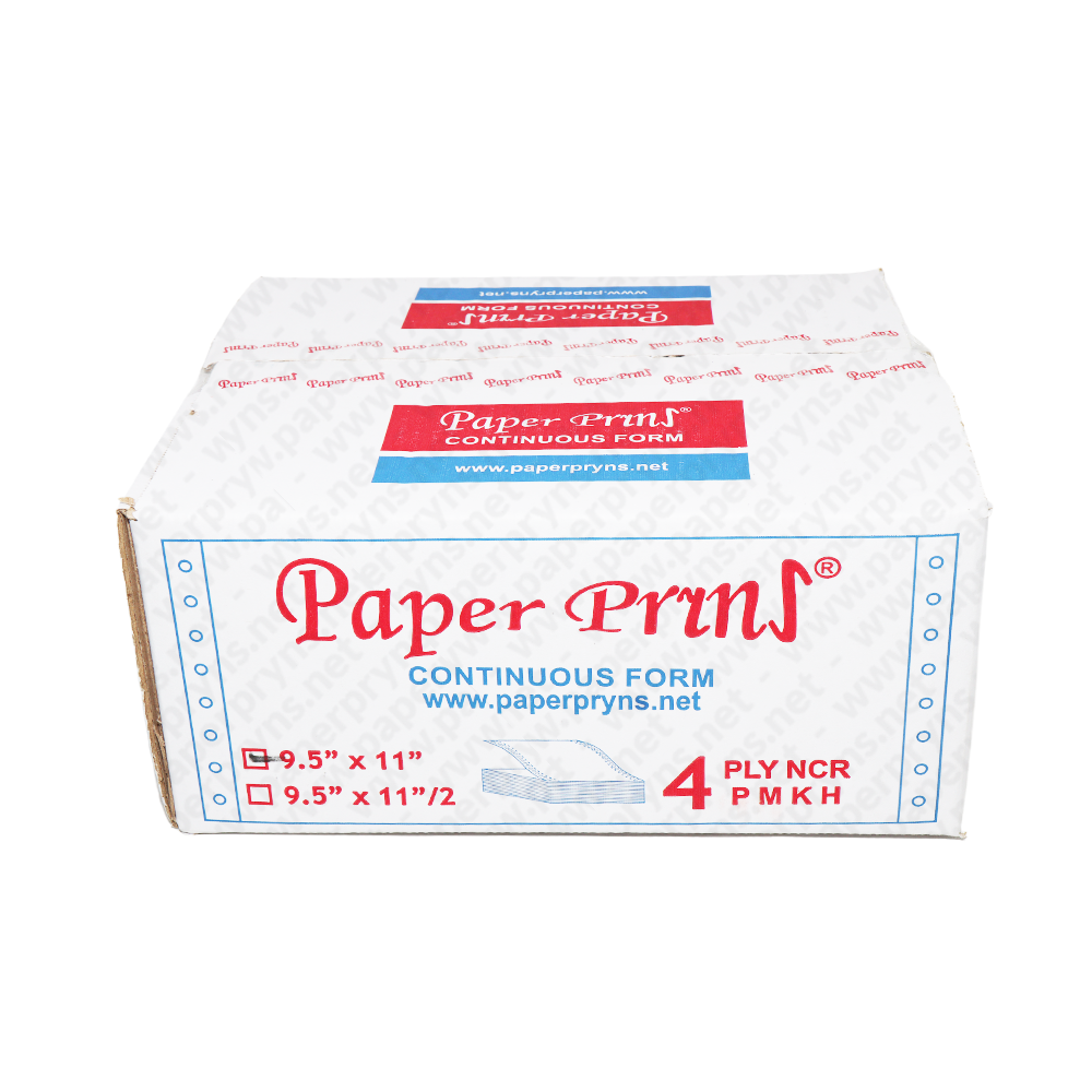 Paperpryns Continuous Form NCR 9,5″ × 11″ 4 PLY Utuh