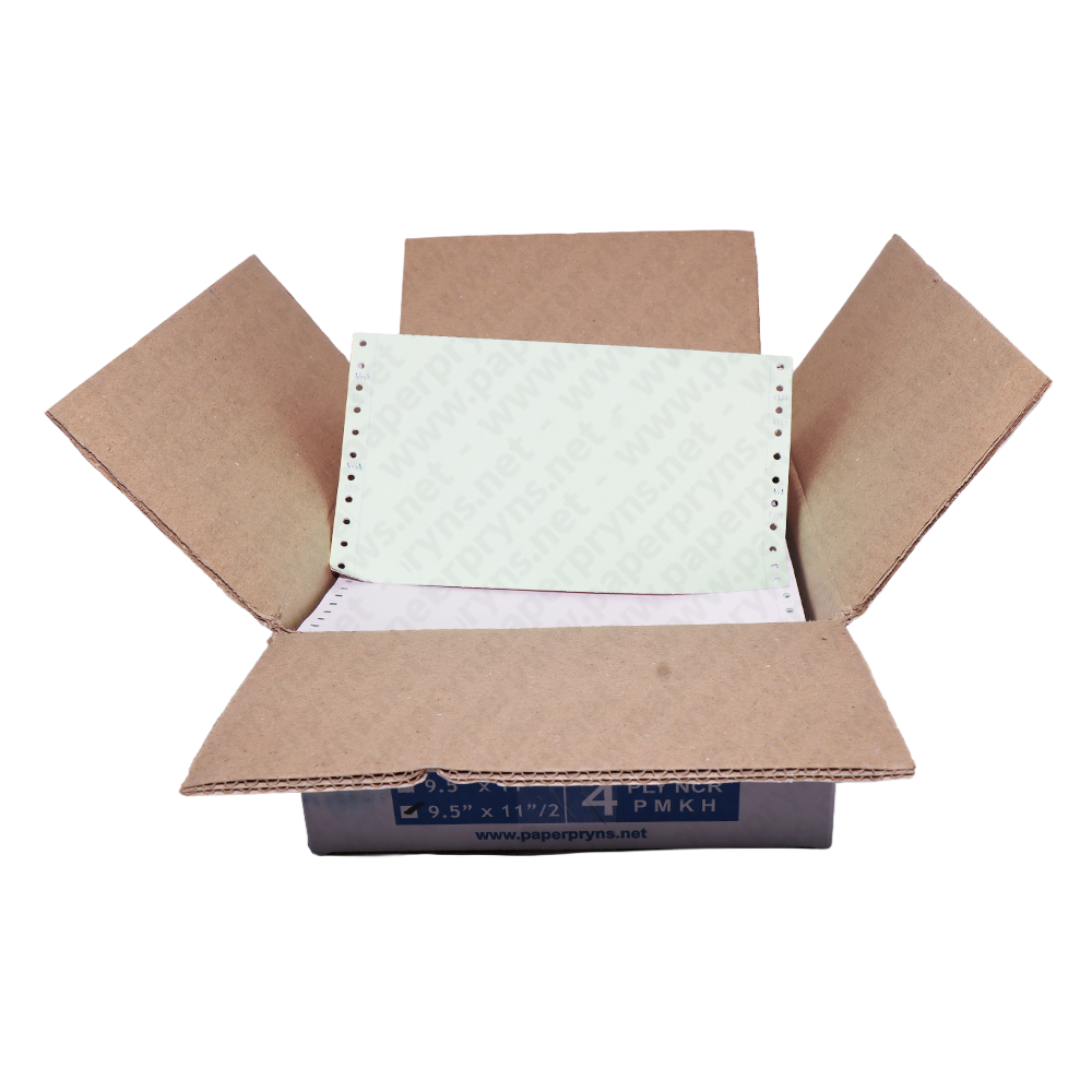 Paperpryns Continuous Form NCR 9,5″ × 11″ 4 PLY Bagi 2 — detail