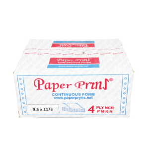 Paperpryns Continuous Form NCR 9,5 x 11 4 PLY Bagi 3 tampak depan