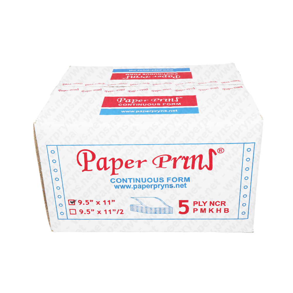 Paperpryns Continuous Form NCR 9,5 x 11 5 PLY Utuh tampak depan