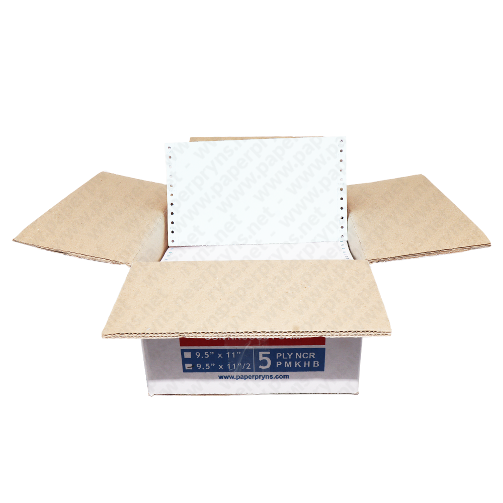 Paperpryns Continuous Form NCR 9,5″ × 11″ 5 PLY Bagi 2 — detail