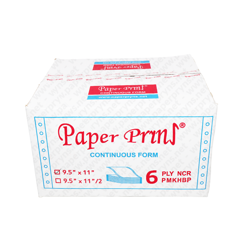 Paperpryns Continuous Form NCR 9,5 x 11 6 PLY Utuh tampak depan