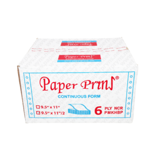 Paperpryns Continuous Form NCR 9,5 x 11 6 PLY Bagi 2 tampak depan