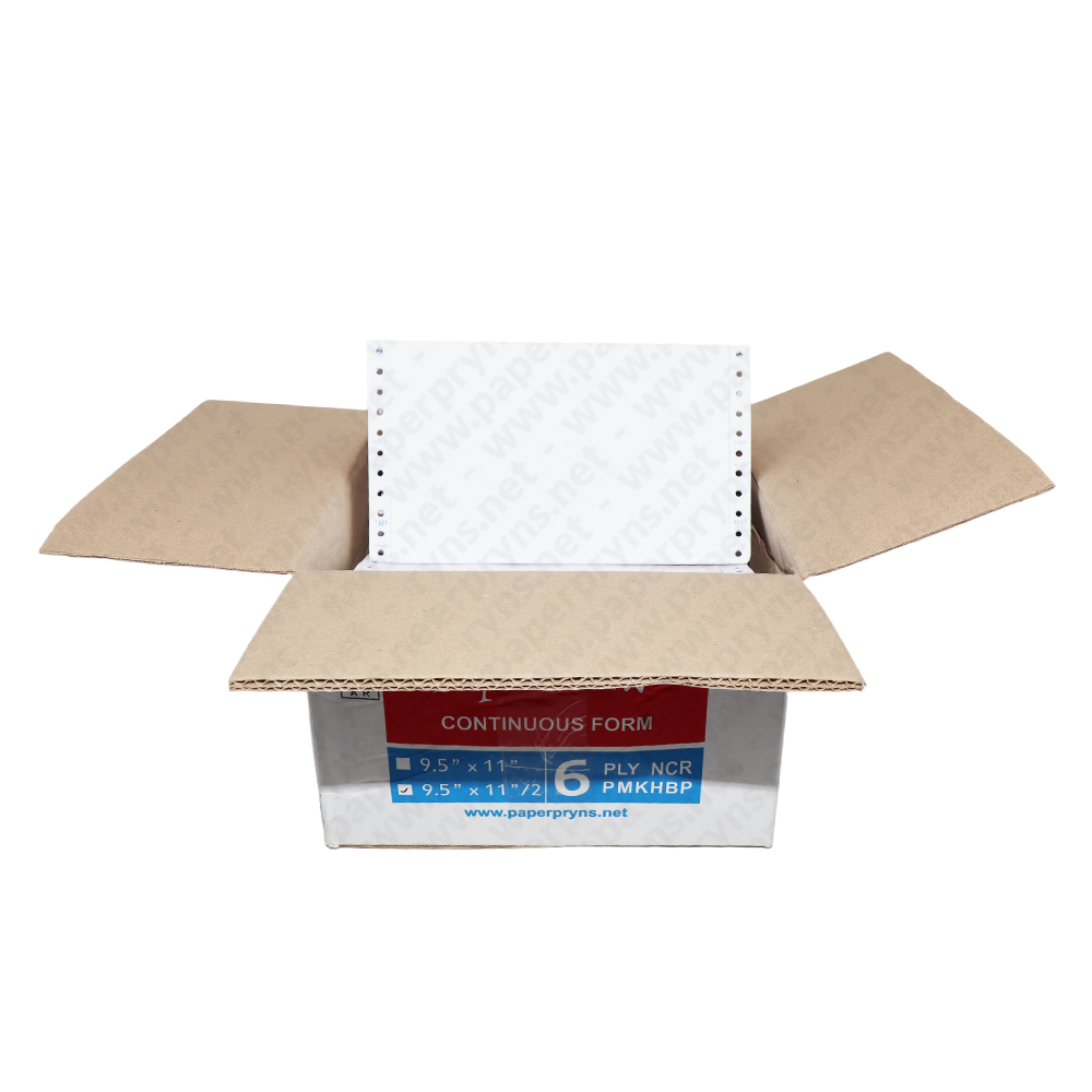 Paperpryns Continuous Form NCR 9,5″ × 11″ 6 PLY Bagi 2 — detail