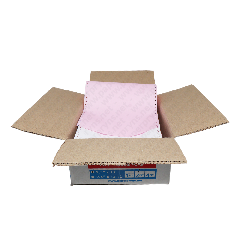 Paperpryns Continuous Form NCR Folio 9,5″ × 13″ 2 PLY Utuh — detail