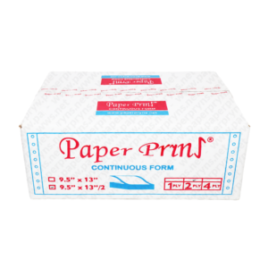 Paperpryns Continuous Form NCR Folio 9,5 x 13 2 PLY Bagi 2 tampak depan