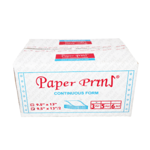 Paperpryns Continuous Form NCR Folio 9,5 x 13 3 PLY Bagi 2 tampak depan