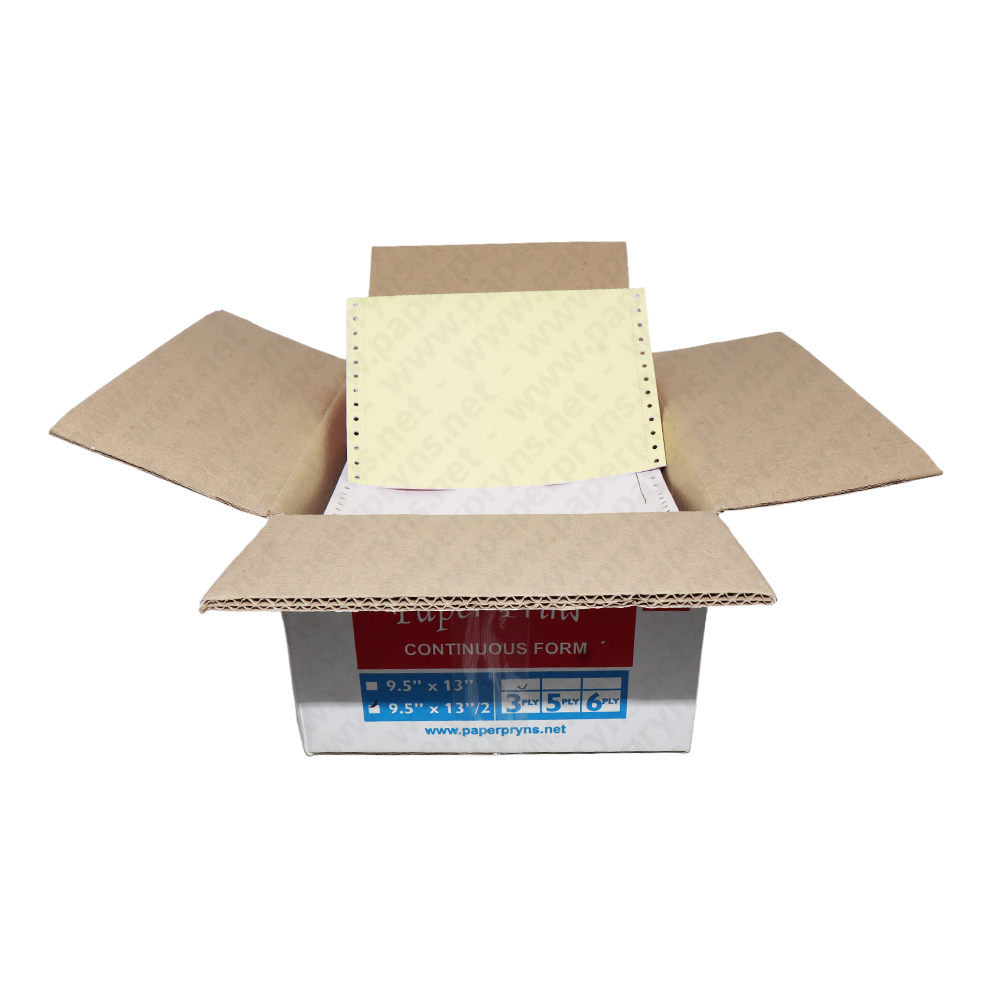 Paperpryns Continuous Form NCR Folio 9,5″ × 13″ 3 PLY Bagi 2 — detail