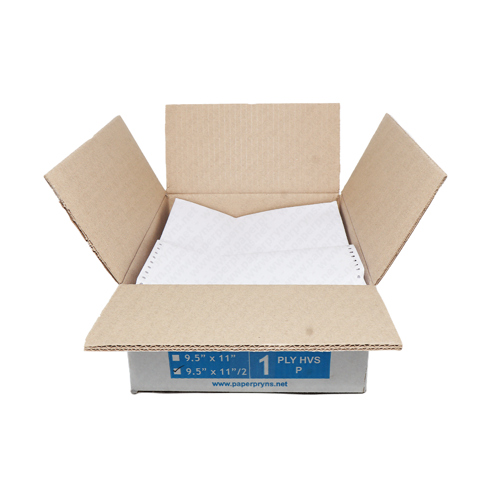 Paperpryns Continuous Form HVS 9,5″ × 11″ 1 PLY Bagi 2 — detail
