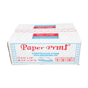 Paperpryns Continuous Form NCR Folio 9,5 x 13 4 PLY Bagi 2 tampak depan