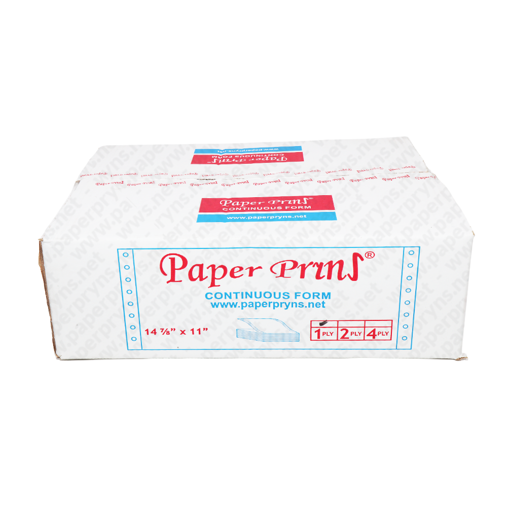 Paperpryns Continuous Form HVS 14 7/8 x 11 1 PLY Utuh tampak depan