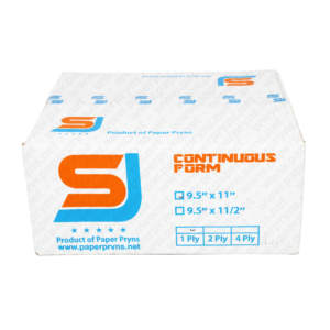 SJ Orange Continuous Form HVS 9,5 x 11 1 PLY Utuh tampak depan