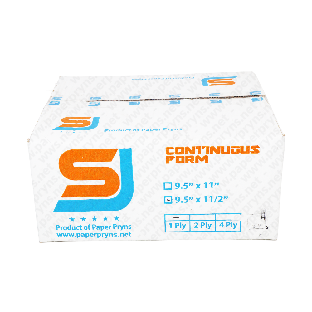 SJ Orange Continuous Form HVS 9,5″ × 11″ 1 PLY Bagi 2