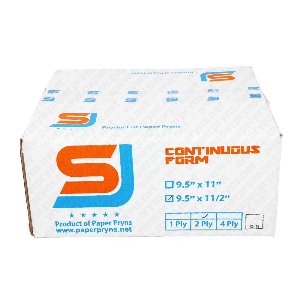 SJ Orange Continuous Form NCR 9,5″ × 11″ 2 PLY Bagi 2