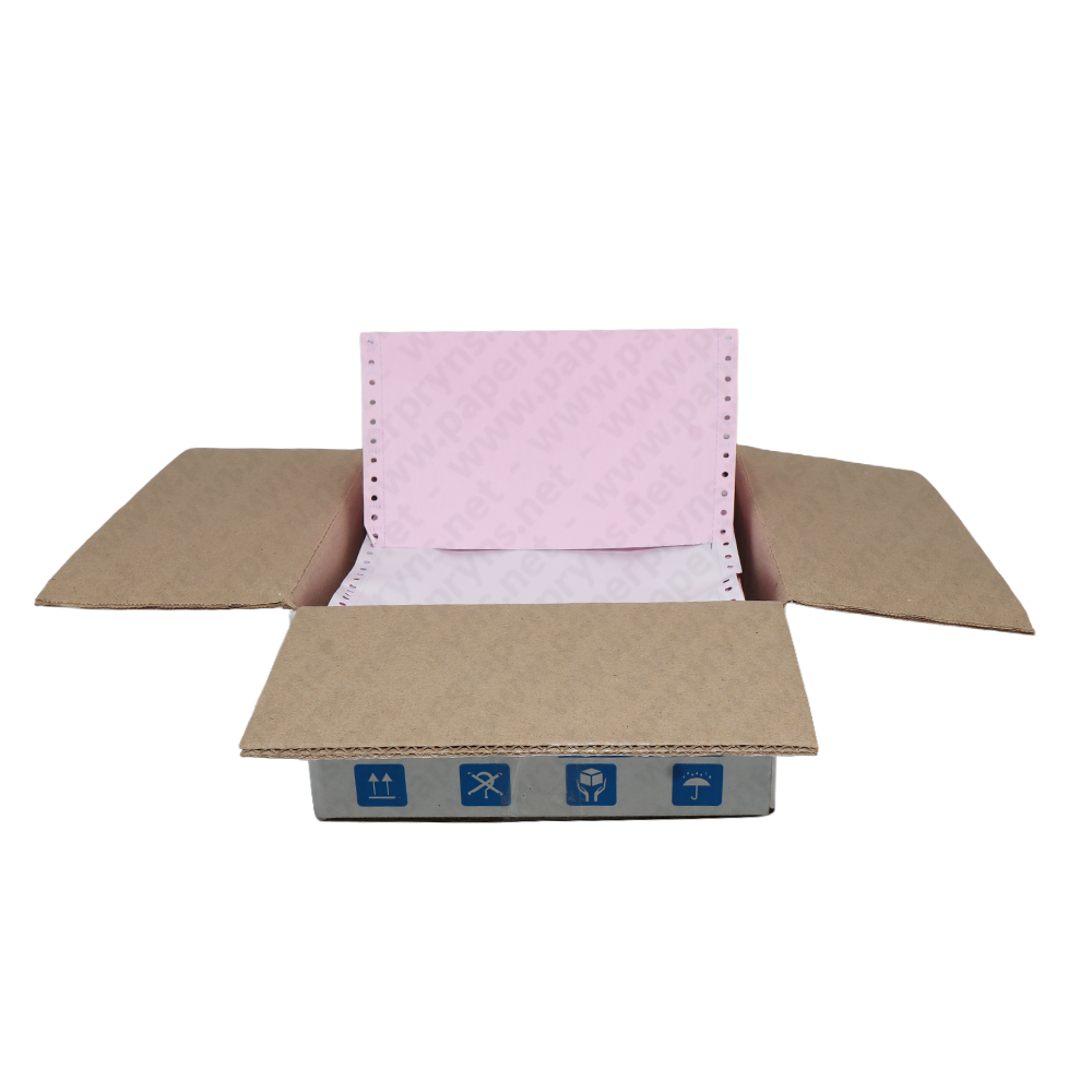 SJ Orange Continuous Form NCR 9,5″ × 11″ 2 PLY Bagi 2 — detail