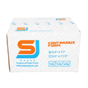 SJ Orange Continuous Form NCR 9,5 x 11 3 PLY Utuh tampak depan