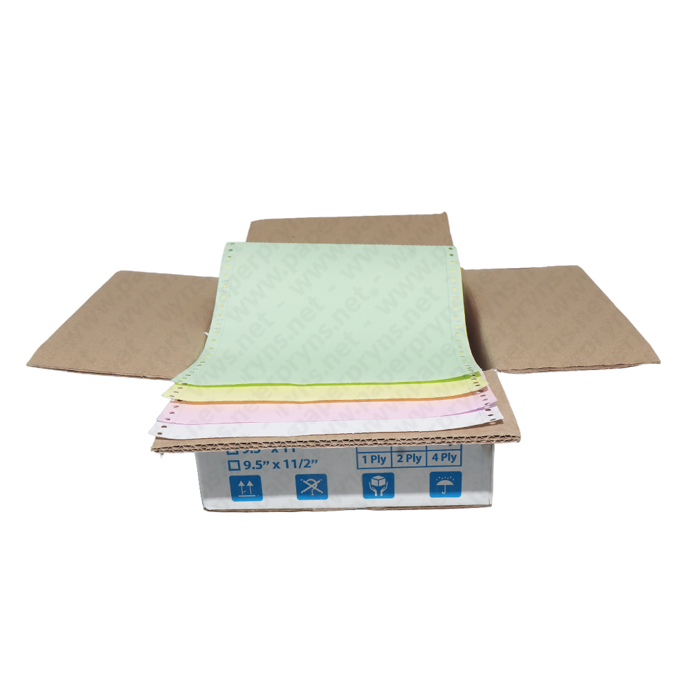 SJ Orange Continuous Form NCR 9,5″ × 11″ 4 PLY Utuh — detail