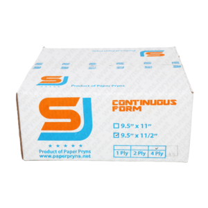 SJ Orange Continuous Form NCR 9,5 x 11 4 PLY Bagi 2 tampak depan
