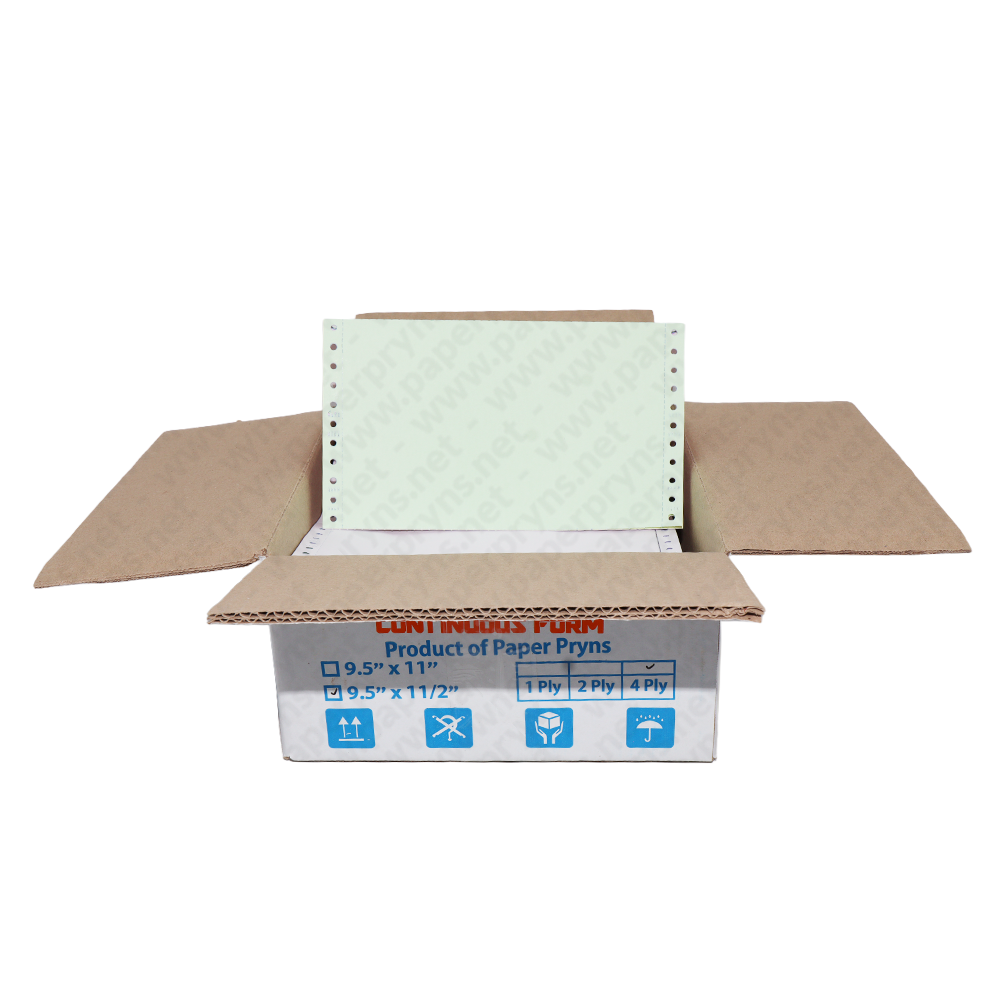 SJ Orange Continuous Form NCR 9,5″ × 11″ 4 PLY Bagi 2 — detail