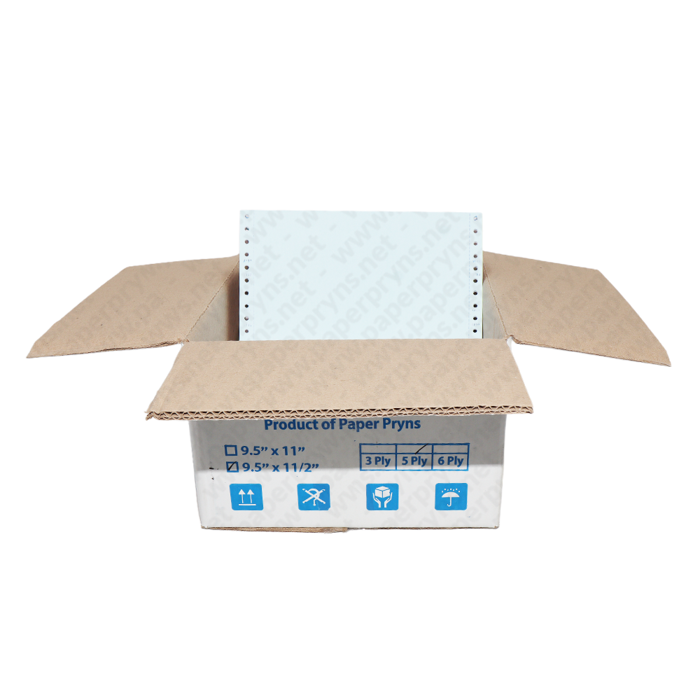 SJ Orange Continuous Form NCR 9,5″ × 11″ 5 PLY Bagi 2 — detail