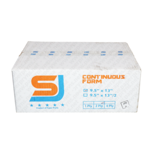 SJ Orange Continuous Form NCR Folio 9,5 x 13 2 PLY Utuh tampak depan