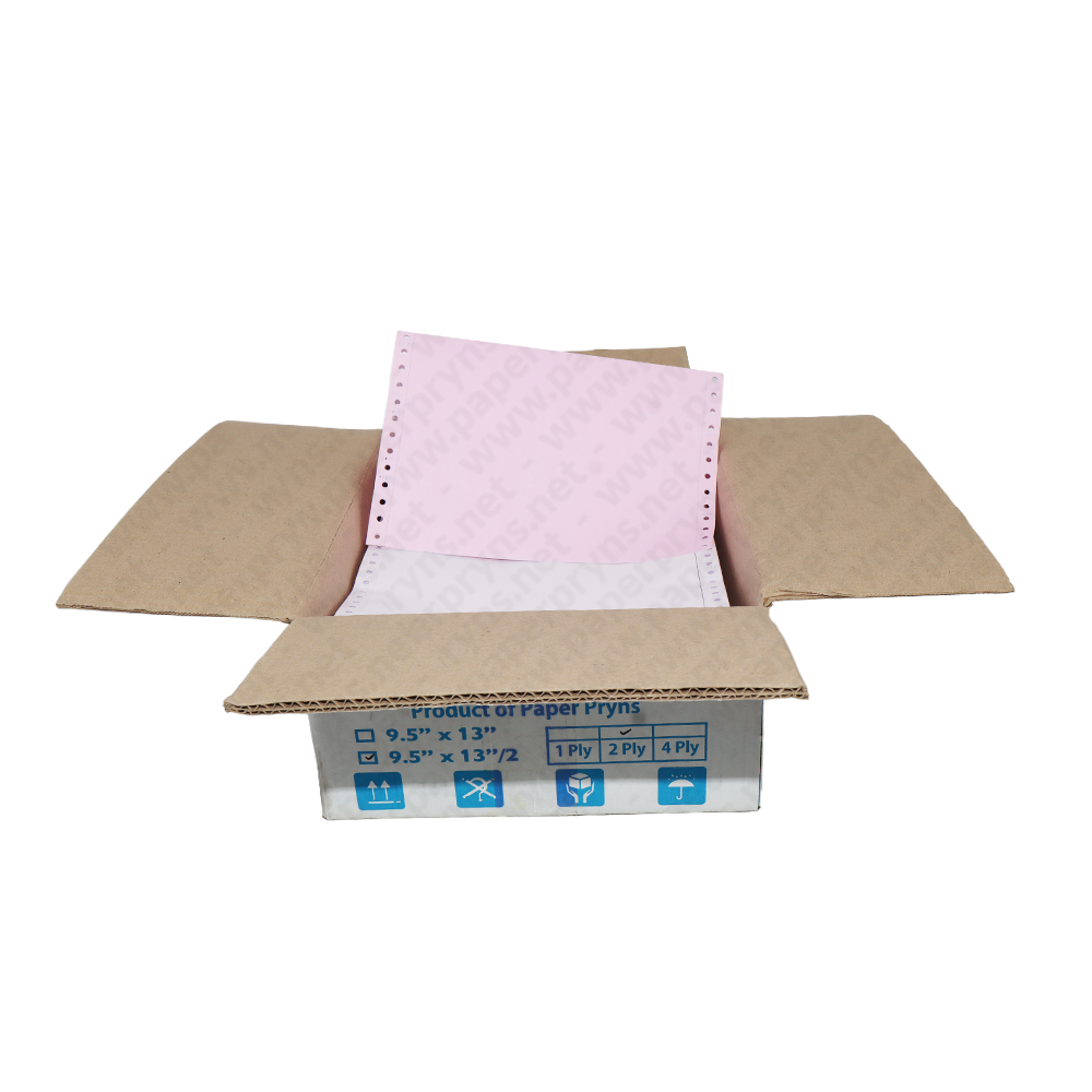 SJ Orange Continuous Form NCR Folio 9,5″ × 13″ 2 PLY Bagi 2 — detail