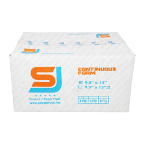 SJ Orange Continuous Form NCR Folio 9,5 x 13 3 PLY Utuh tampak depan
