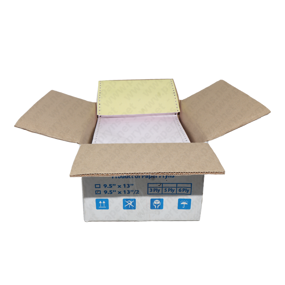 SJ Orange Continuous Form NCR Folio 9,5″ × 13″ 3 PLY Bagi 2 — detail