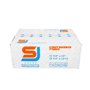 SJ Orange Continuous Form NCR Folio 9,5 x 13 4 PLY Bagi 2 tampak depan
