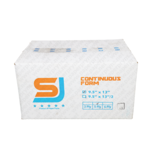 SJ Orange Continuous Form NCR Folio 9,5 x 13 5 PLY Utuh tampak depan
