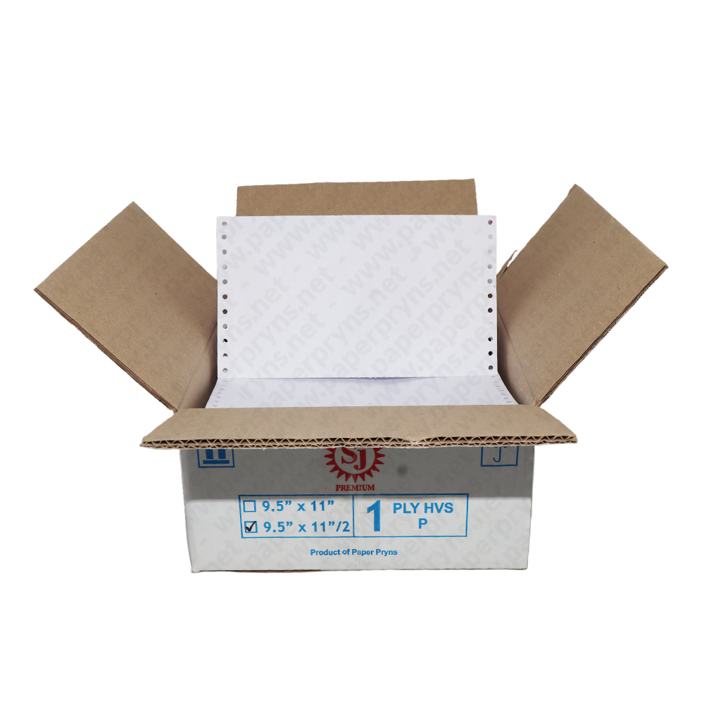 SJ Premium Continuous Form HVS 9,5″ × 11″ 1 PLY Bagi 2 — detail