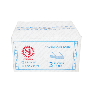 SJ Premium Continuous Form NCR 9,5 x 11 3 PLY Bagi 2 tampak depan