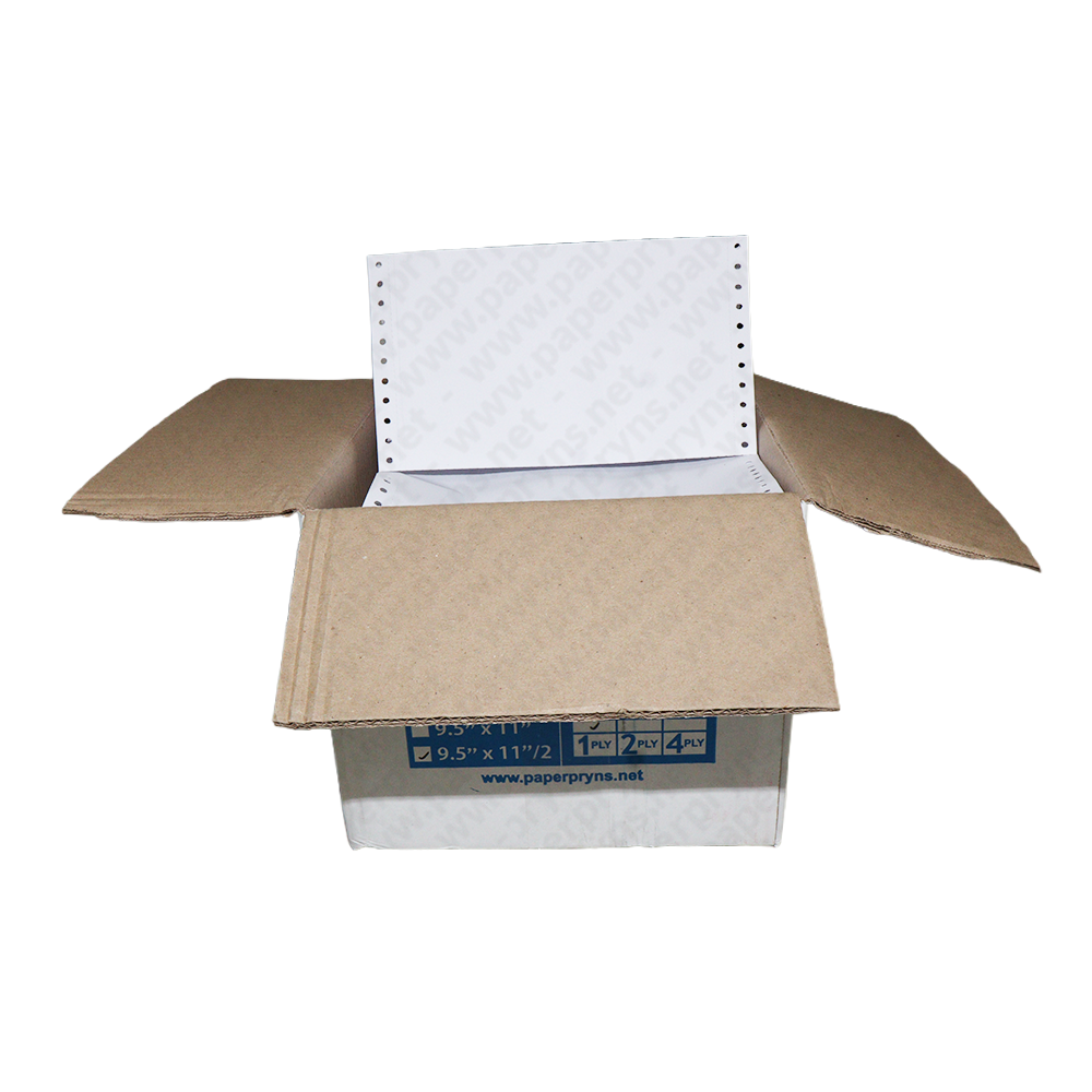 Paperpryns Continuous Form Full HVS 9,5″ × 11″ 1 PLY Bagi 2 — detail
